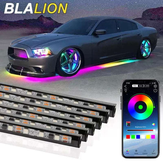 Car Underbody LED Neon Lights with Music Sync and Bluetooth Control nleight